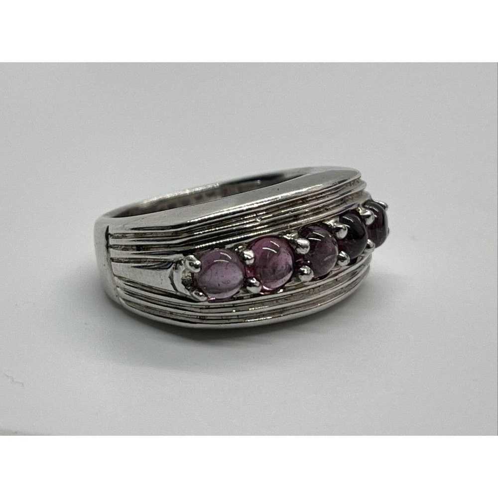 Badavici Sterling Silver Ring 925 Size 7 Band Pin… - image 5