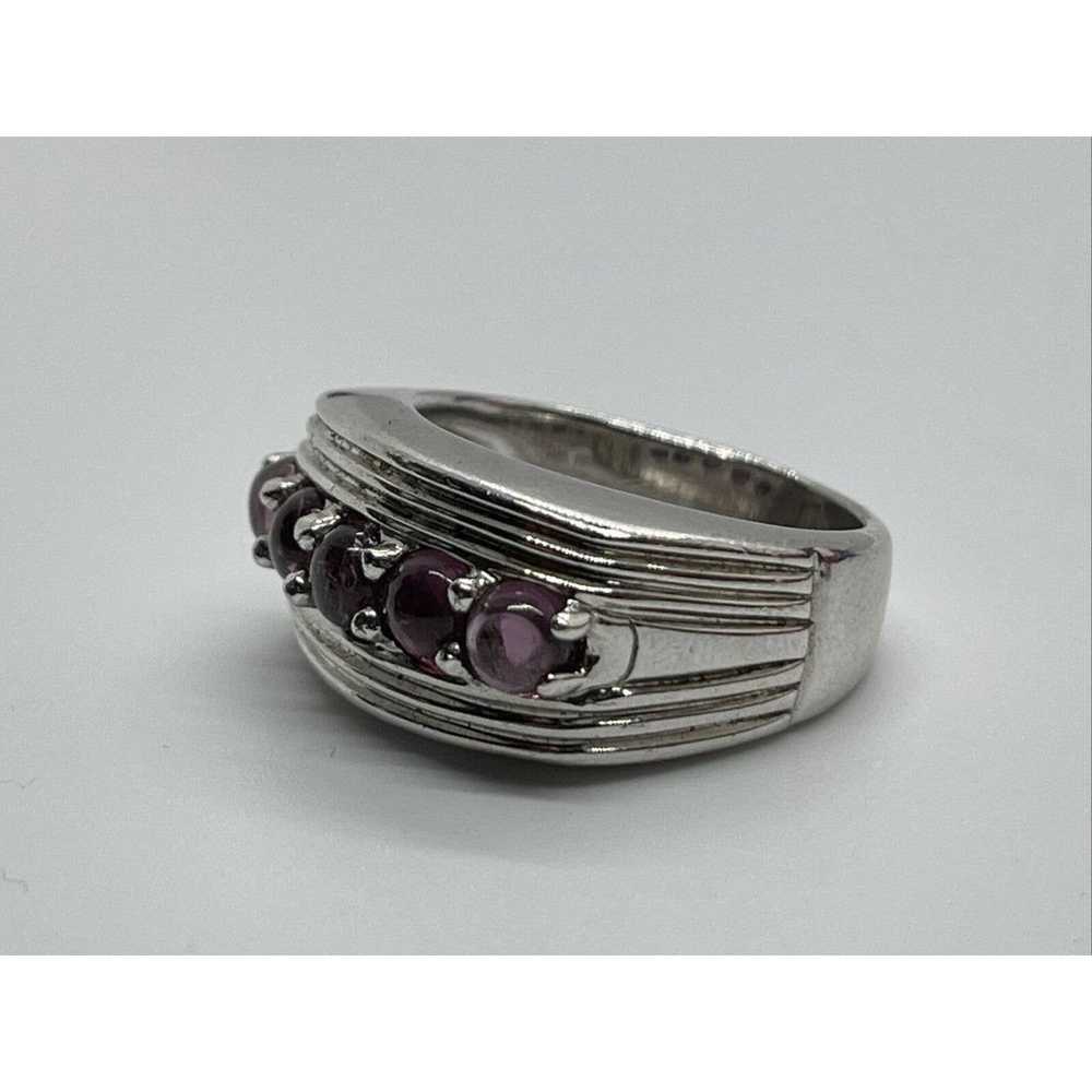 Badavici Sterling Silver Ring 925 Size 7 Band Pin… - image 6