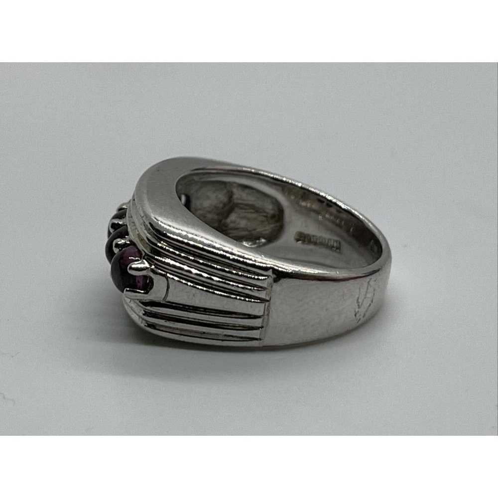 Badavici Sterling Silver Ring 925 Size 7 Band Pin… - image 7