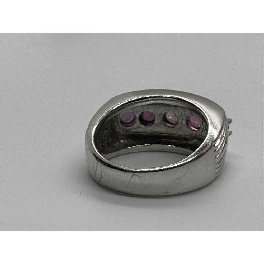 Badavici Sterling Silver Ring 925 Size 7 Band Pin… - image 8