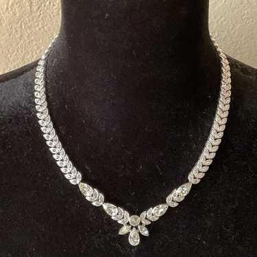 Vintage Engle Brothers Sterling and Crystal State… - image 1