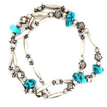 Sterling Silver 925 Turquoise Necklace