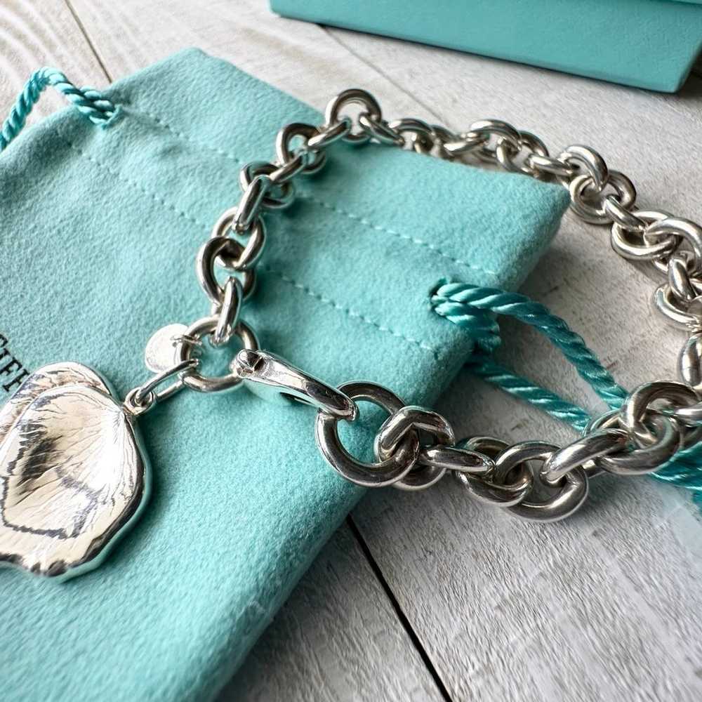 Tiffany & Co Rose Petal Charm Bracelet Sterling S… - image 4