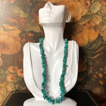 Vintage Genuine Turquoise Necklace - image 1