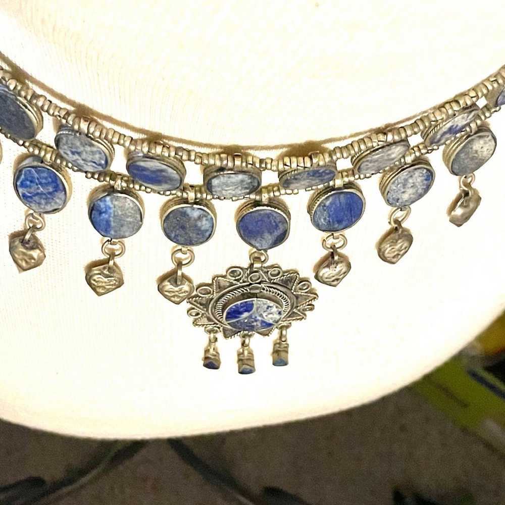 Belly Dancing Lapis 36” Belt - image 4