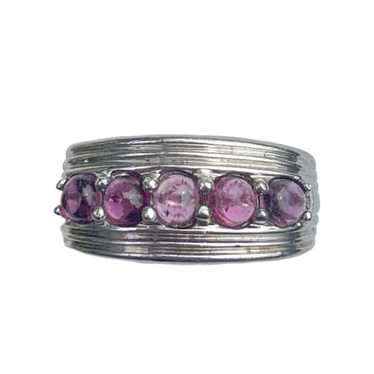 Badavici Pink Tourmaline Ring Sterling Silver - Si