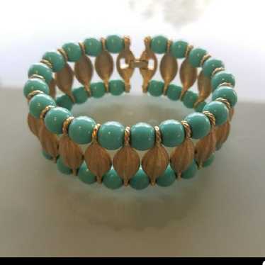 Vintage Trifari Faux Turquoise Bracelet