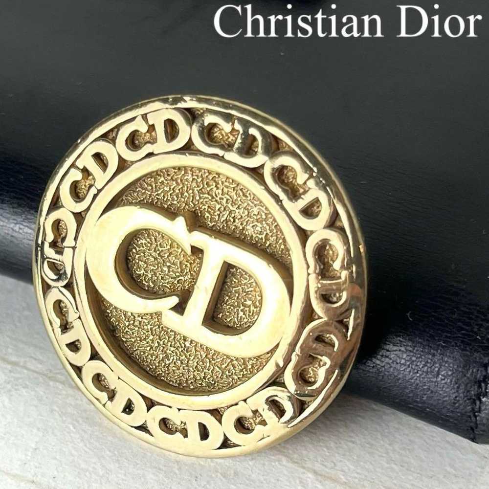 Christian Dior Logo Brooch Accessory Gold - image 1