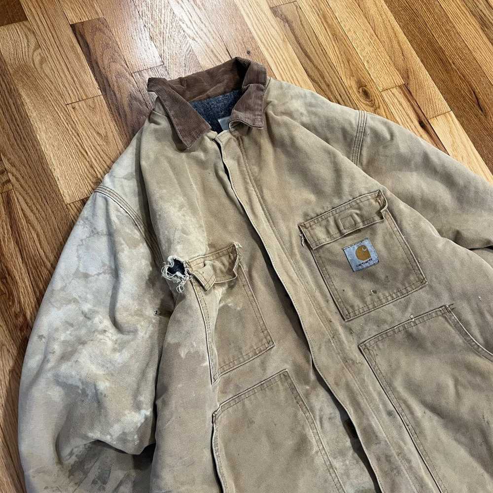 Carhartt × Vintage Heavyweight carhartt jacket si… - image 2