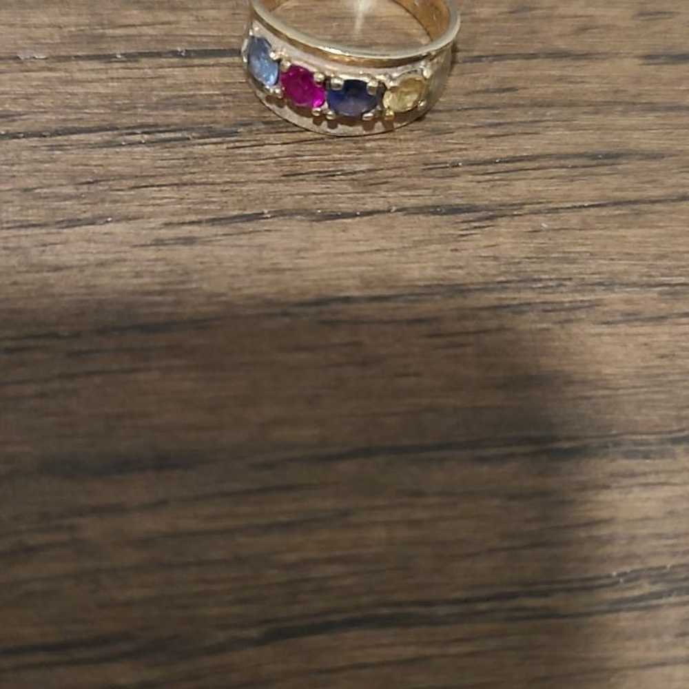 Vintage 10k gold mothers ring - image 1