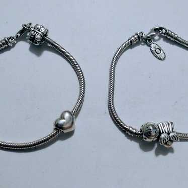 Vtg 925 ALE Pandora Bracelets w Charms - image 1