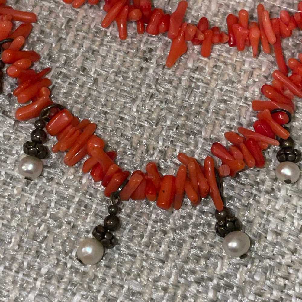 Coral Necklace & bracelet - image 6