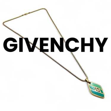 【Phantom Level】 GIVENCHY Emerald Green Gold Neckla