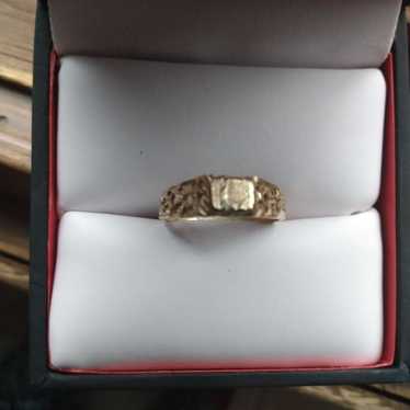 10K Yellow Gold Ring Letter L Size 5 - image 1