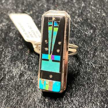 Gilbert Smith, Navajo handmade ring size 7 sterlin