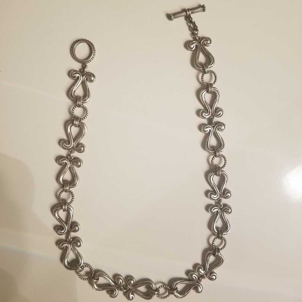 Vintage sterling silver necklace chain - image 1