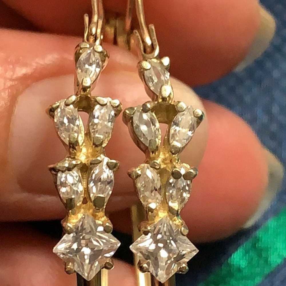 14K Yellow Gold Earrings - image 7