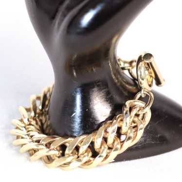 Givenchy Chunky Curb Chain Bracelet Gold Plated T… - image 1