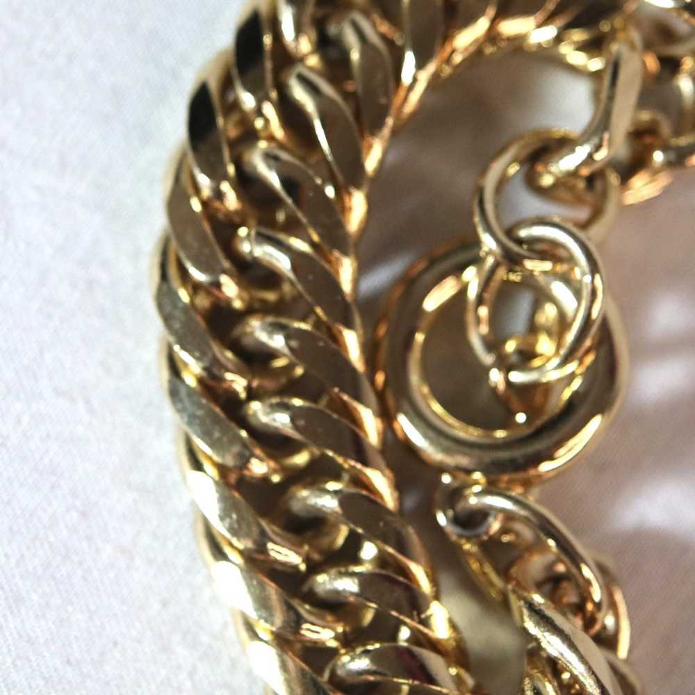 Givenchy Chunky Curb Chain Bracelet Gold Plated T… - image 4