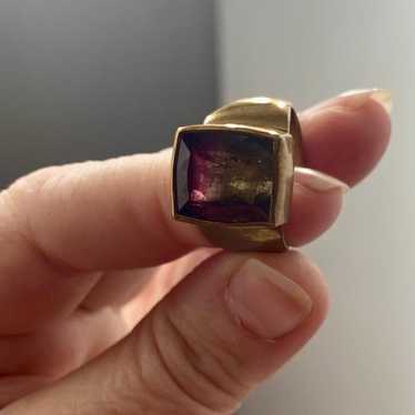 stephen dweck watermelon tourmaline ring - image 1