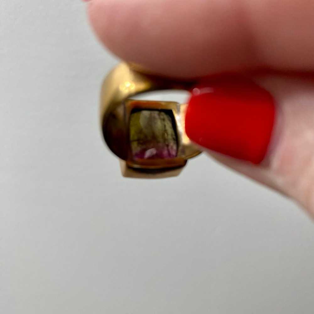 stephen dweck watermelon tourmaline ring - image 4