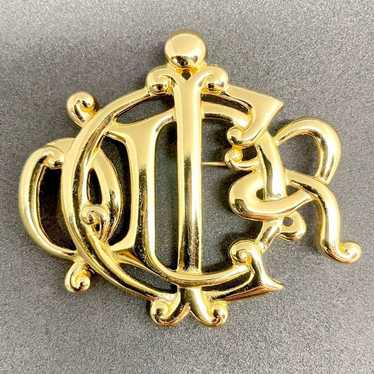 Christian Dior/Brooch/Vintage/Gold