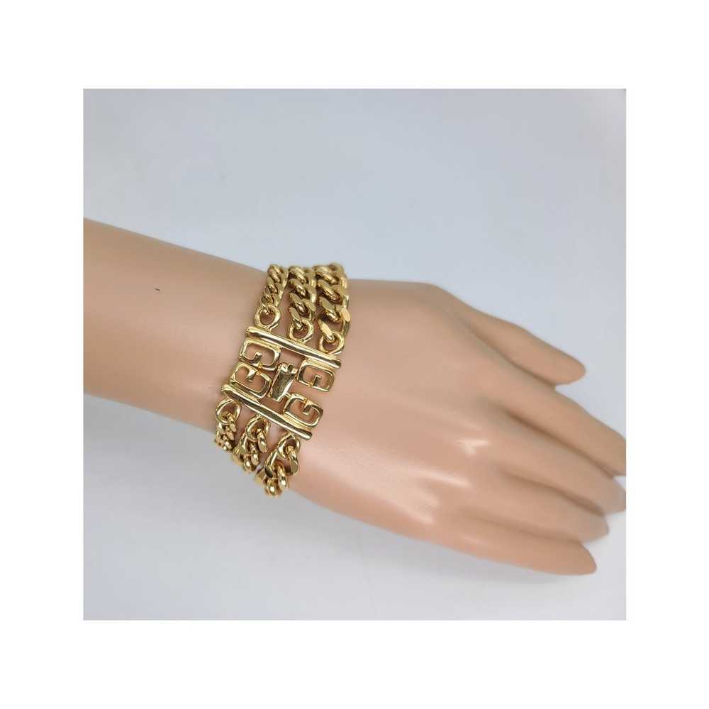 Vintage 1970-80s GIVENCHY 3 Curb Chain Link Brace… - image 2