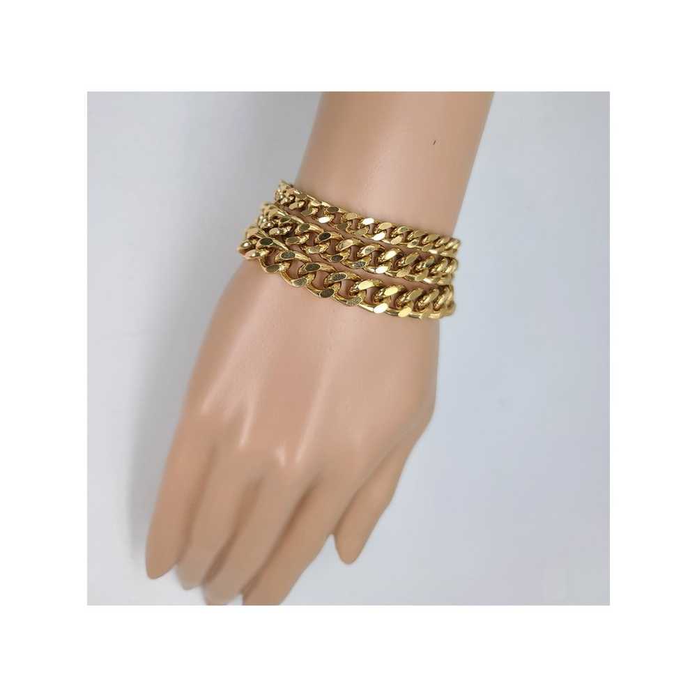 Vintage 1970-80s GIVENCHY 3 Curb Chain Link Brace… - image 3