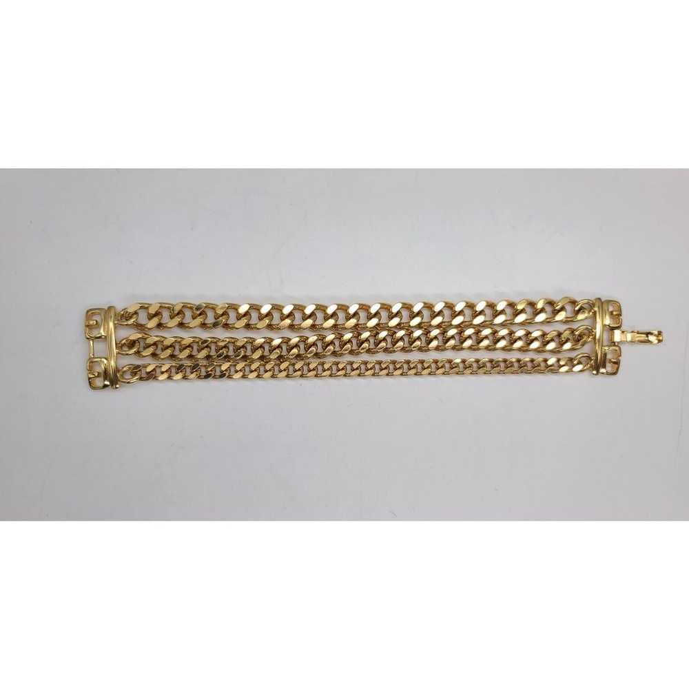 Vintage 1970-80s GIVENCHY 3 Curb Chain Link Brace… - image 5