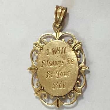 Vintage 10K Solid Yellow Gold Pendant