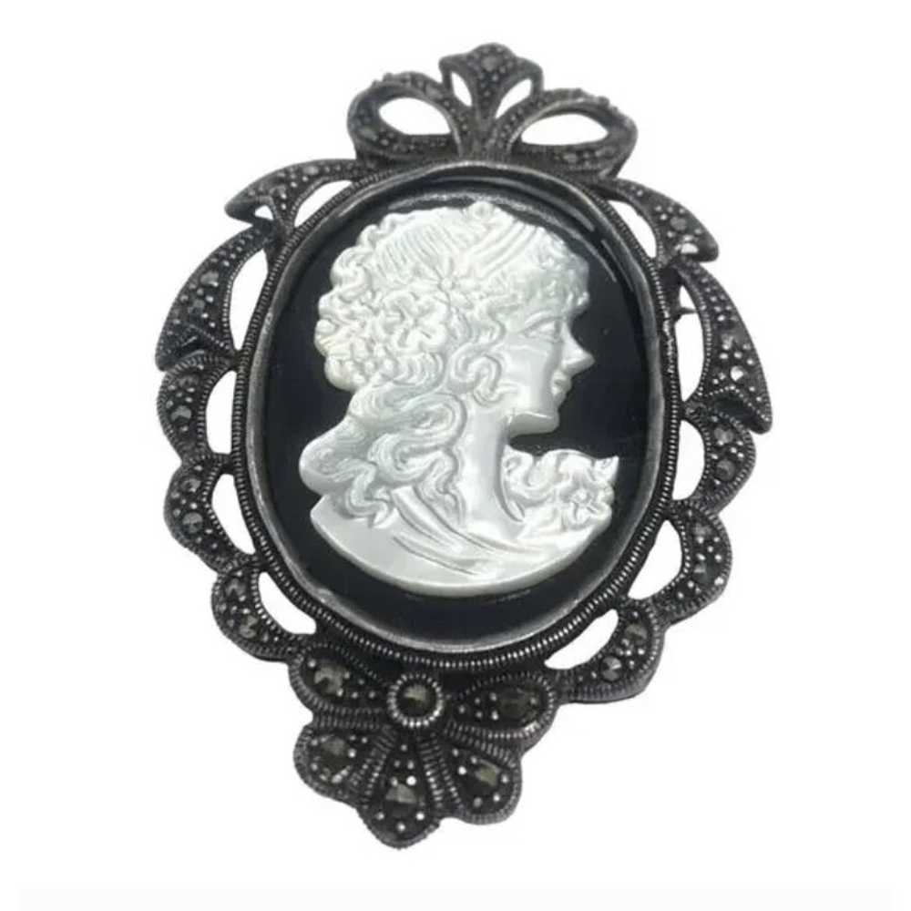 Lot of 5 - Sterling Silver Cameo Jewelry Vintage … - image 2