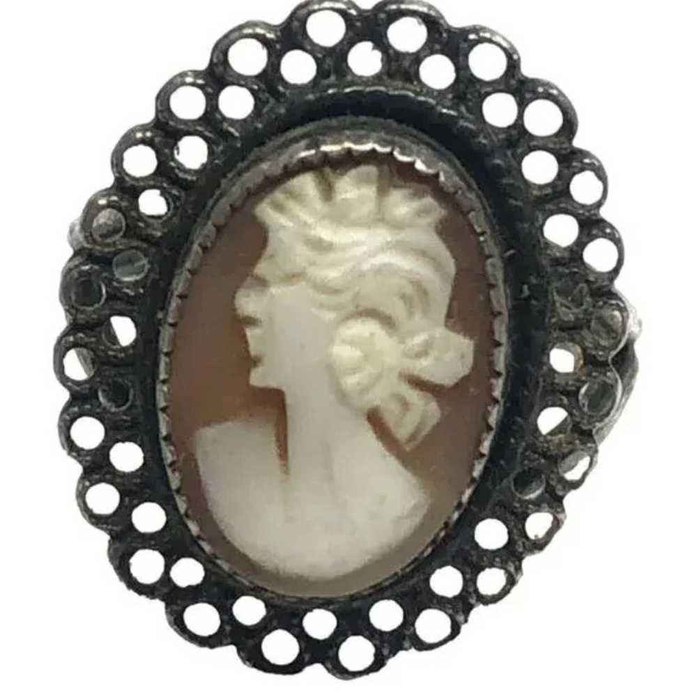 Lot of 5 - Sterling Silver Cameo Jewelry Vintage … - image 8