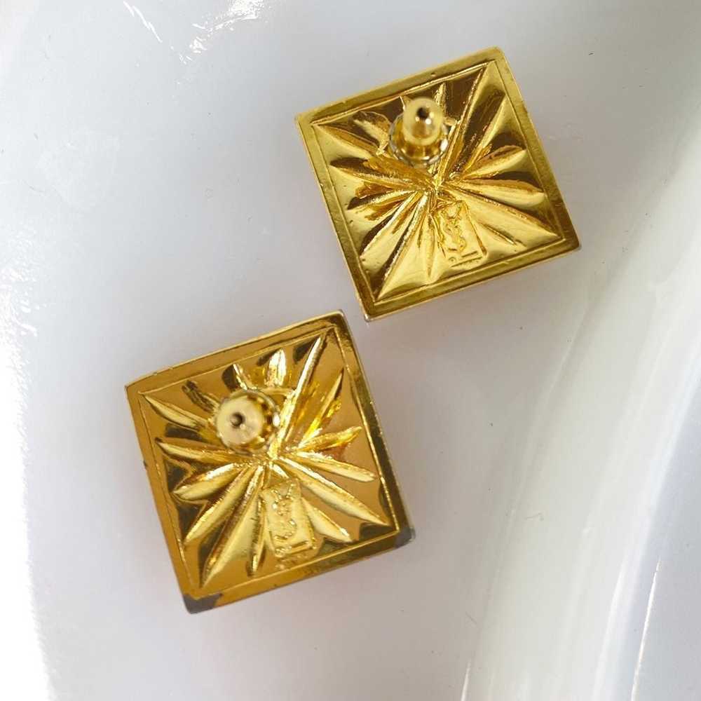 Saint Laurent Geometric Post-Back Earrin - image 5