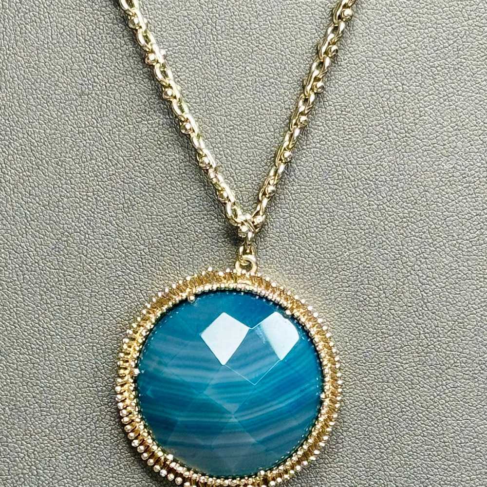 Kendra Scott Vintage Ellie Gold Necklace in Teal … - image 1