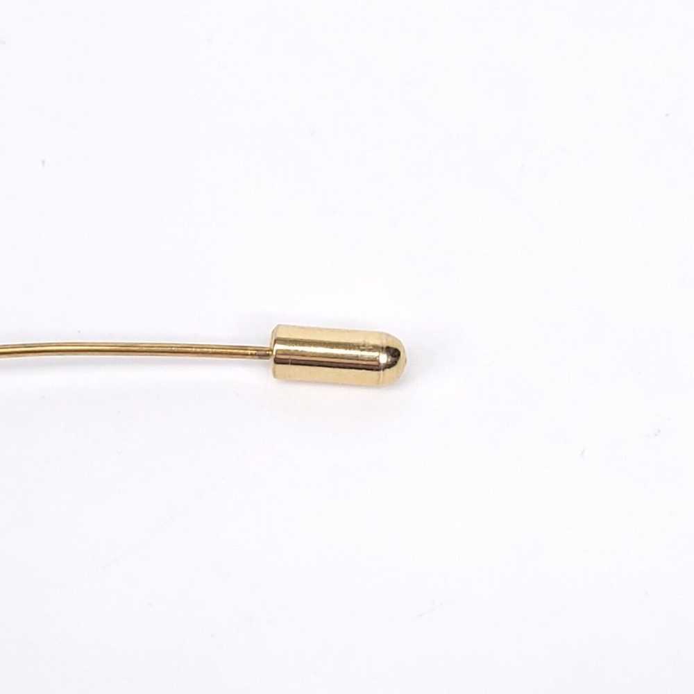 Stick Pin Vintage 14K Gold Victorian Egyptian Rev… - image 4