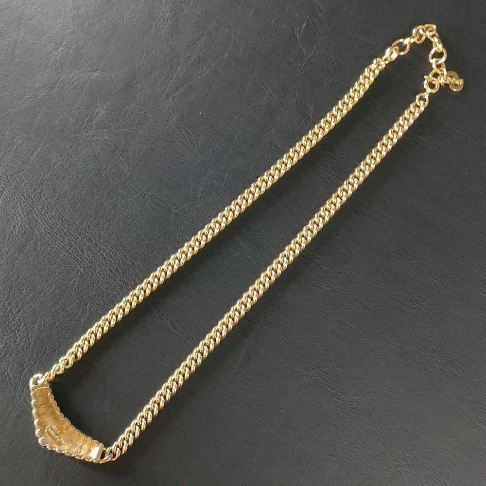 [Excellent Condition] Dior Necklace Gold Stone Vi… - image 10