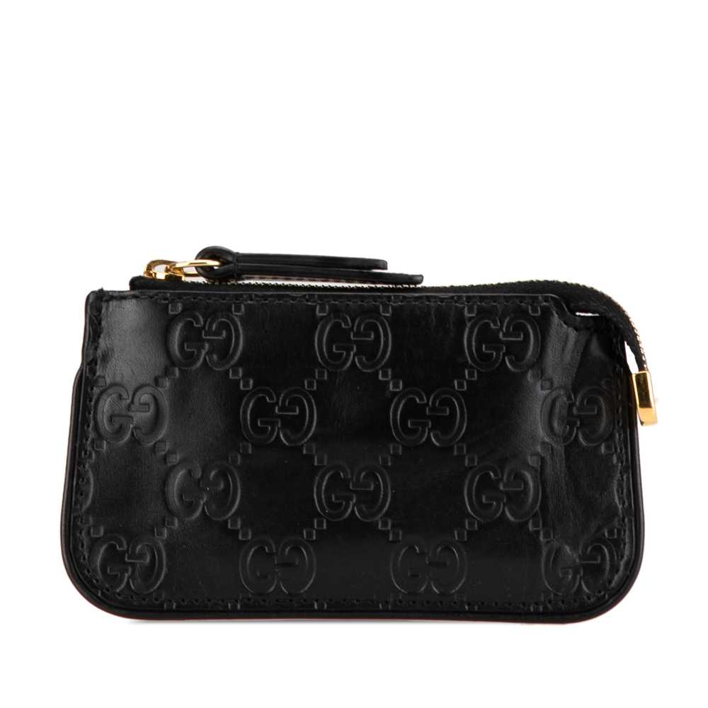 Black Gucci Guccissima Coin Pouch - image 1