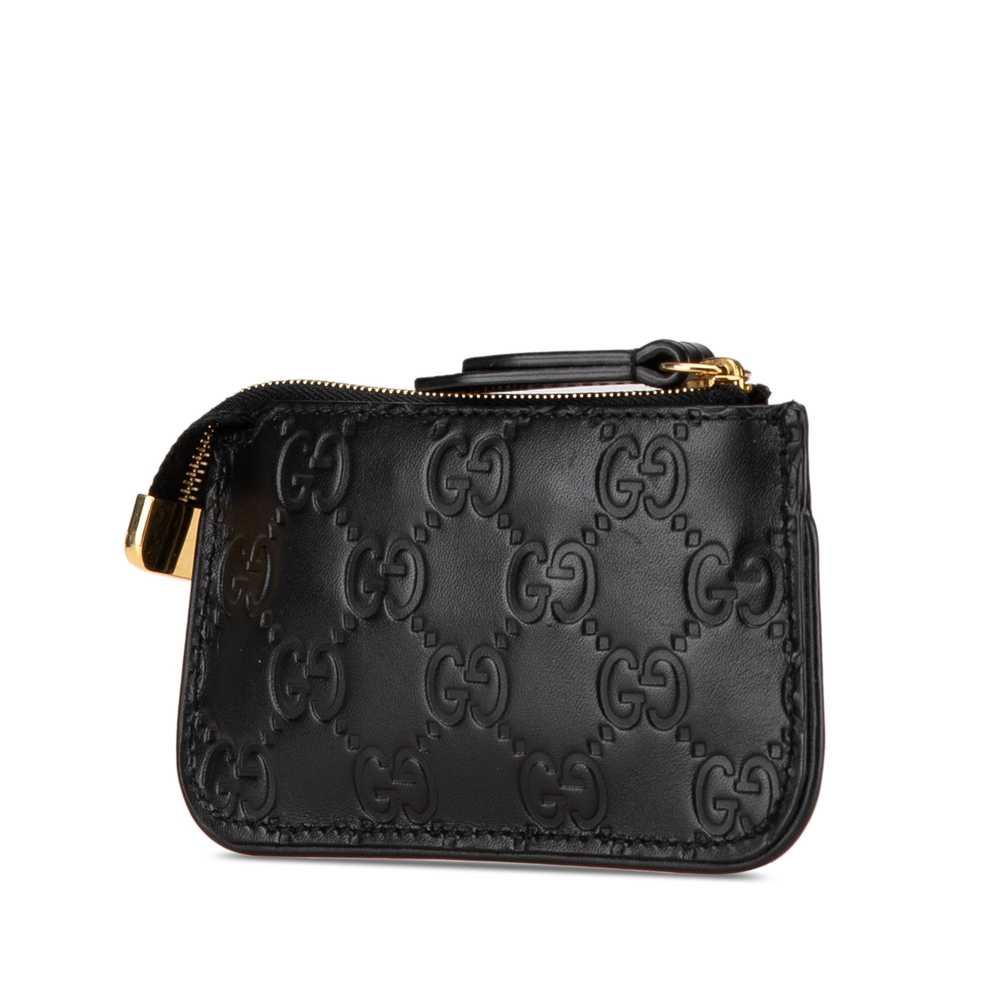 Black Gucci Guccissima Coin Pouch - image 2