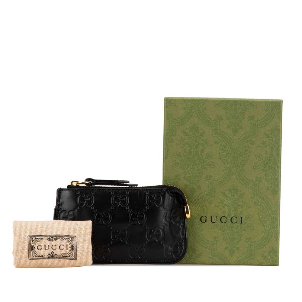 Black Gucci Guccissima Coin Pouch - image 9