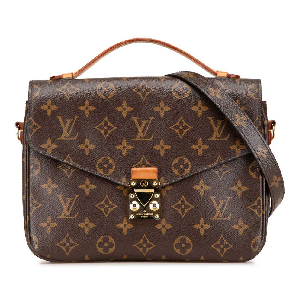 Brown Louis Vuitton Monogram Pochette Metis Satch… - image 1