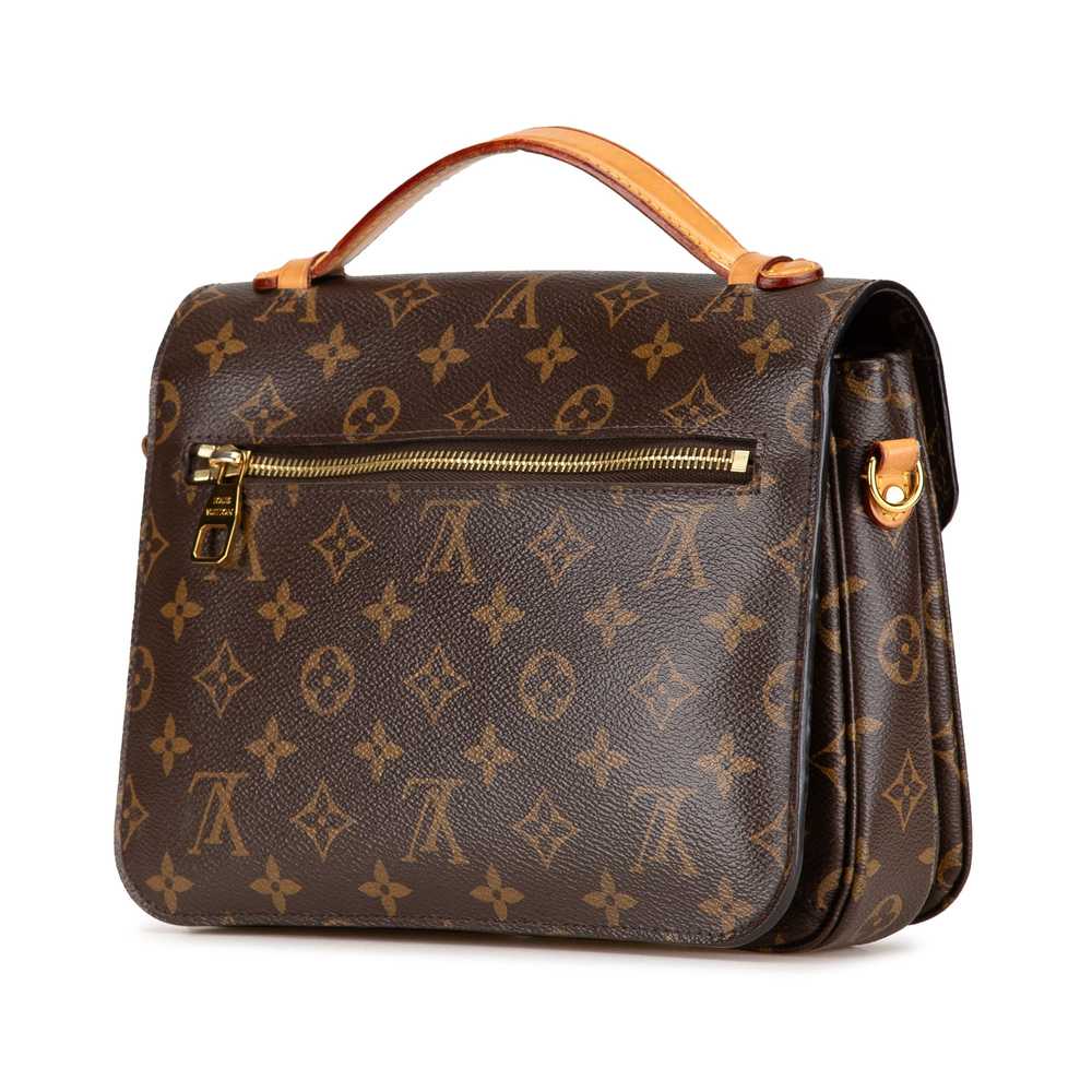 Brown Louis Vuitton Monogram Pochette Metis Satch… - image 2