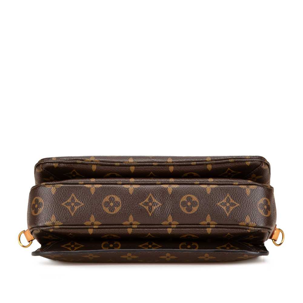 Brown Louis Vuitton Monogram Pochette Metis Satch… - image 3