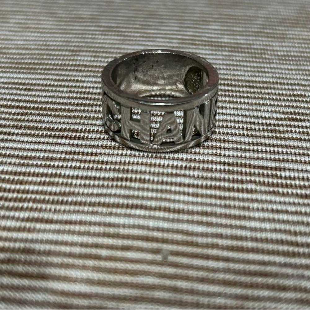 【Super Rare】CHANEL Vintage Silver Ring Accessory … - image 1