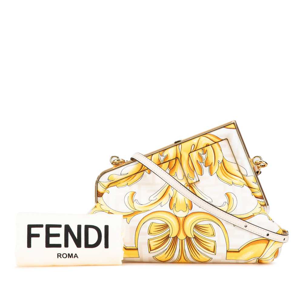 Yellow Fendi Fendace Fendi First Coated Canvas FF… - image 8