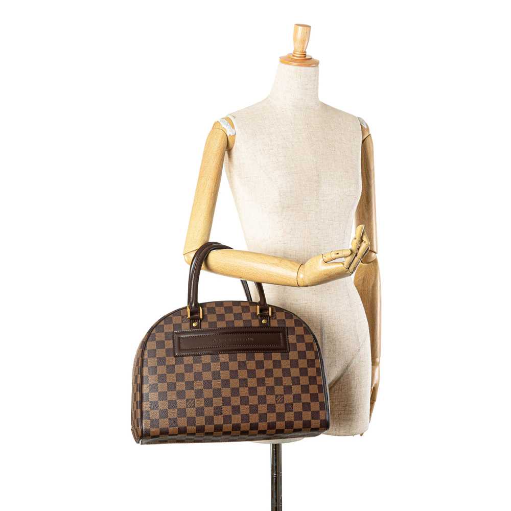 Brown Louis Vuitton Damier Ebene Nolita Travel Bag - image 7