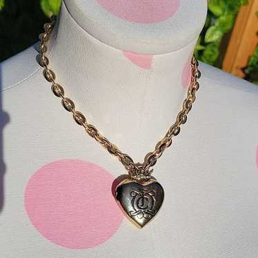 Vintage high quality Juicy Couture Velour Heart Locket Jewelry Box