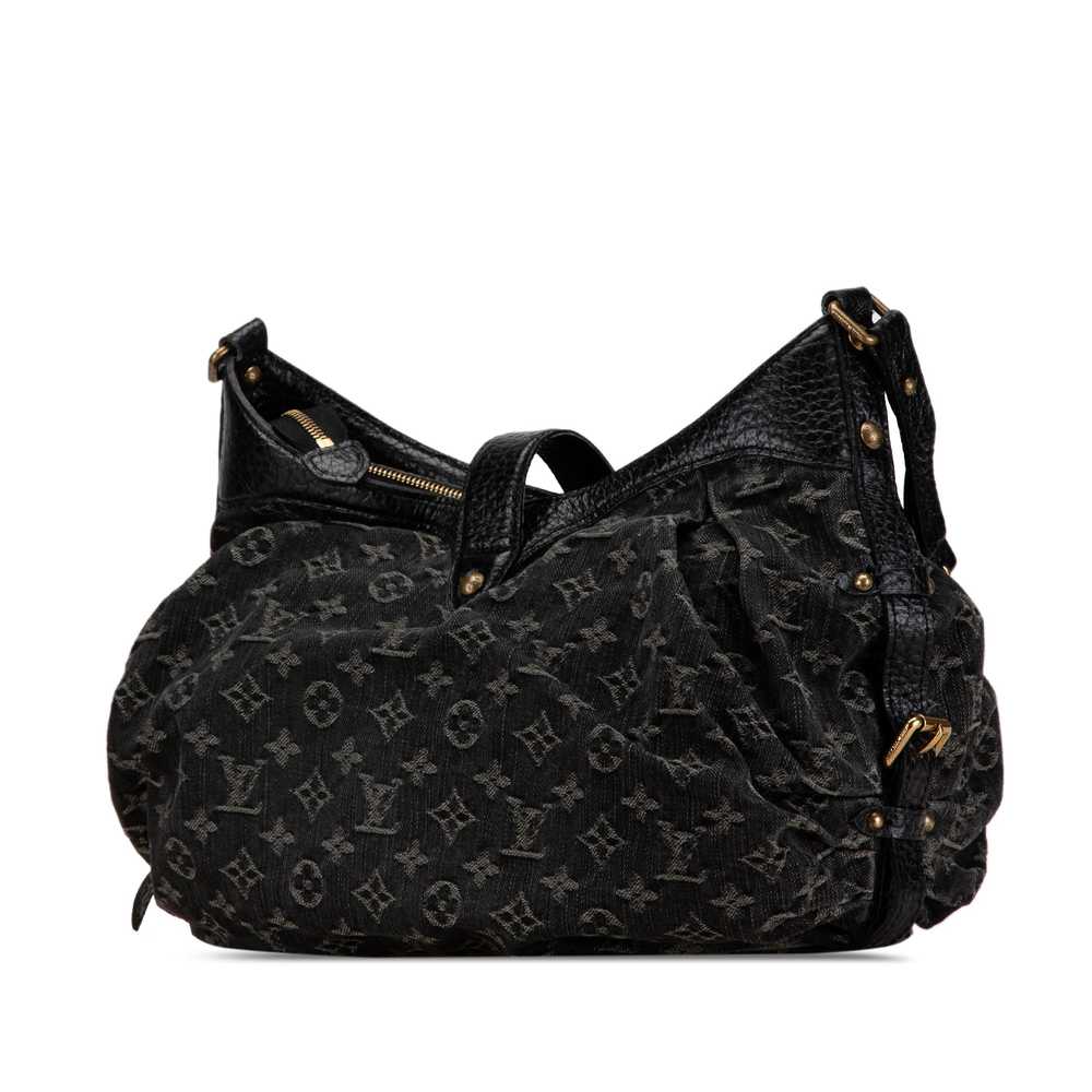 Black Louis Vuitton Monogram Denim Mahina XS Cros… - image 2