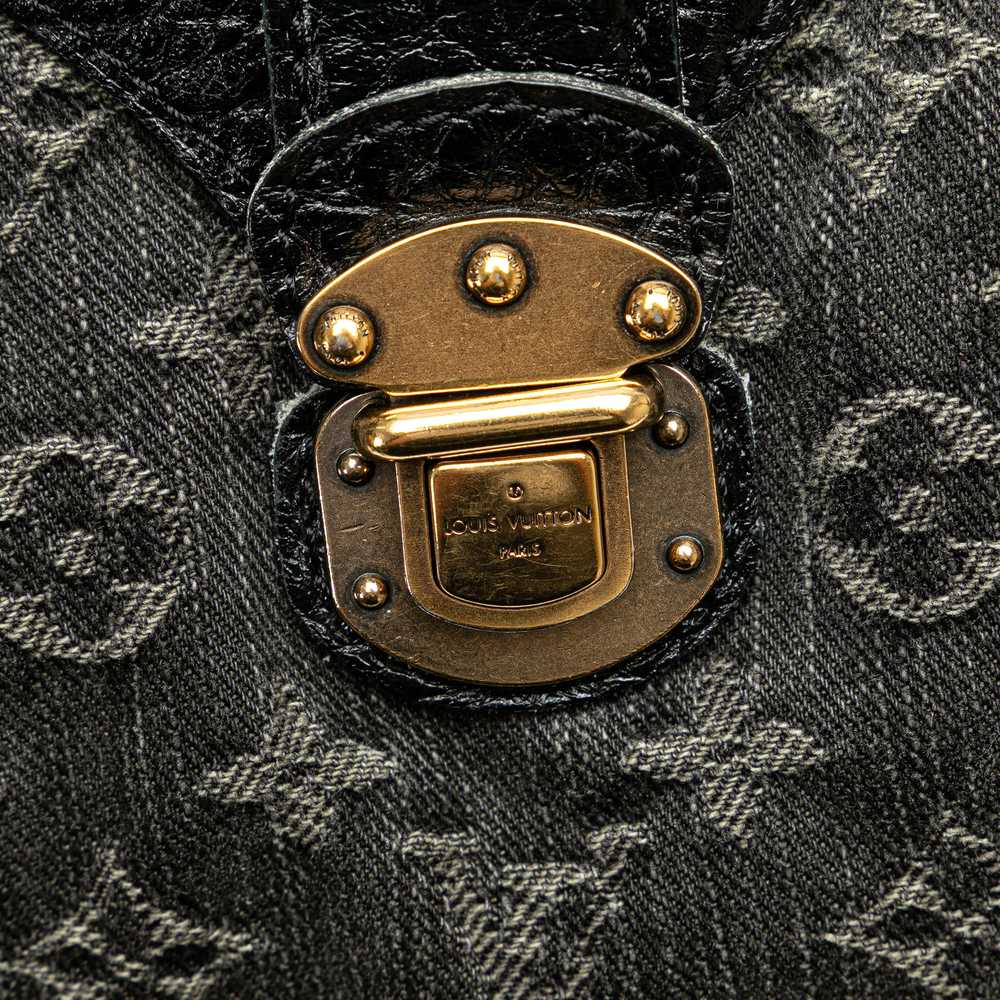 Black Louis Vuitton Monogram Denim Mahina XS Cros… - image 7