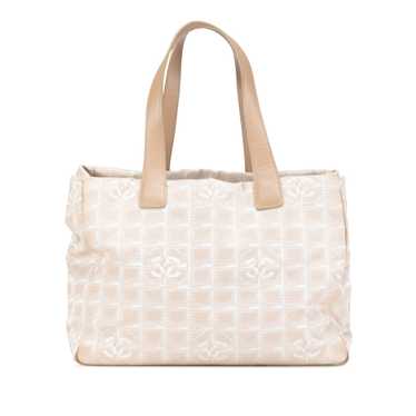 Beige Chanel New Travel Line Tote