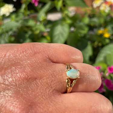 14k gold opal ring size 6